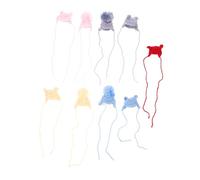 BCOATH Set di 9 Cappelli Accessori Creativi per Ragazze e Donne adorabili in Lana Lavorati All'uncinetto Cappelli Colorati per Decorazione e Stili multipli Stili multipli