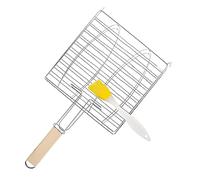 BCOATH Set di Utensili per Barbecue da Esterno Cestino in Rete per Griglia Griglia in Metallo Griglia per Pesce Spazzola per Portatile Strumenti per Barbecue Multifunzionali E di Stoccaggio Compatto