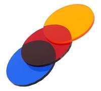 BCOATH Set per Apprendimento Cognitivo del Colore di 9 Filtri Colorati in Plastica Pellicole Circolari e Illusioni Ottiche per Colore Casuale per Insegnamento Scolastico