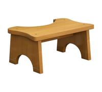 BCOATH Sgabello in Legno Rettangolare per Bagno, Compatto e Facile da Pulire, per Ragazzo Ragazza e Tutta la Famiglia, Stile Semplice per Supporto Piedi Sicuro e Stabile