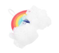 BCOATH Spugna Doccia per Ragazzo Ragazza Forma di Arcobaleno Spugna Morbida e Portatile per Bagno per Design Adorabile e Presa Comoda per Mamma