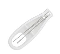 BCOATH Strumento di Assistenza per Bottoni e Cerniere in Acrilico e Acciaio, Comfort Ergonomico Anello Sottile, per Anziani e Persone Artrite