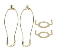 BCOATH Supporto Paralume Lampada da Tavolo, Arpa Lampada, Kit 2 Pezzi, Ferro Oro, Facile da Installare, per Casa e Caffetteria
