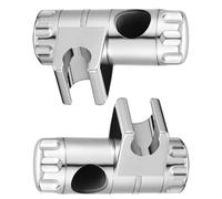 BCOATH Supporto per Doccino Doccia Regolabile in Abs Argento, 2 Pezzi per Asta Doccia, Resistente e Facile da Installare, Accessori per Bagno e Saliscendi