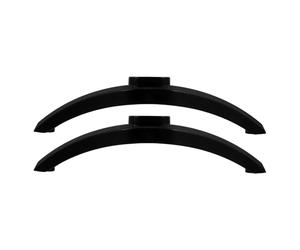 BCOATH Supporto TV sostitutivo, base per televisore, 1 set, nero, PP, pedana stabile, con viti, per supporto da tavolo e home entertainment
