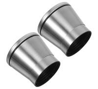 BCOATH Tappi per Macina Spezie Manuale Argento in Acciaio Inox, Set 2 Pezzi con Coperchi Antiscivolo per Uso Versatile in Cucina e Picnic