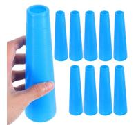 BCOATH Tubi Conici in Plastica Blu per Avvolgimento Filato, Resistenti all'Usura, Confezione da 10 Pezzi per Produzione Tessile e Lavorazione Filati
