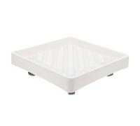 BCOATH Vassoio per Piante Quadrato con Ruote, Base Mobile per Fioriere Robuste con Design Traspirante, Supporto Sposta Vasi per Giardino e Interni, Sottovaso con Ritenzione umidità, 1