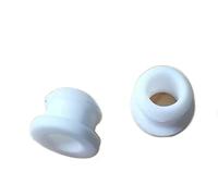 BCOMFY 1/2pcs 4.5mm-50.6mm Gomma di Silicone Snap-on Passacavo Tappi Tappi Terminali Bung Cavo di Filo Proteggi Bush Bianco(14mm(Bore 11mm)-5pcs)