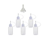 BCOMFY 1 Kit 3-100ML Punta dell'ago Applicatore di colla Bottiglia con imbuto for carta Quilling Fai da te Scrapbooking Strumento artigianale di carta(60ml White)
