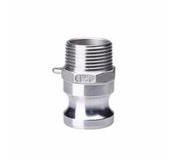 BCOMFY 1 pz 1/2 "3/4" 1 "1-1/4" Camlock Scanalatura Raccordo In Acciaio Inox 304 Cam Lock Adattatore di Accoppiamento connettore rapido(Silver,3/4")