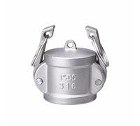 BCOMFY 1 pz 1/2 "3/4" 1 "1-1/4" Camlock Scanalatura Raccordo In Acciaio Inox 304 Cam Lock Adattatore di Accoppiamento connettore rapido(Brown,1")