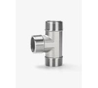 BCOMFY 1 pz. Adattatore for giunto a T con filettatura maschio, riduzione in acciaio inossidabile 304, adattatore for giunto di testa, raccordi idraulici(304DN20)