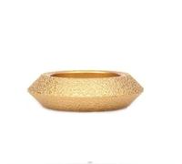 BCOMFY 1 PZ Alesaggio 20mm Dia 3 pollici/75mm Vuoto A Secco Brasato Diamante Mola Demi-bullnose Bordo Profilo Disco Abrasivo(V type 10mm)