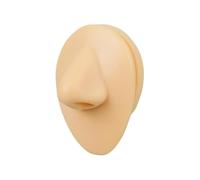 BCOMFY 1 pz Orecchio Naso Labbro Ombelico Lingua Tatuaggio Modello in Silicone Tatuaggio Puntura Pratica Simulazione Parte del Corpo Umano Display Piercing Gioielli(Nose)