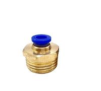 BCOMFY 1 pz. PC Raccordo a pressione dritto Pneumatico Spinta for collegare Aria 4-12mm OD Tubo flessibile 1/8" 1/4" 3/8" 1/2" BSP Connettore filettato maschio(8MM,1/8")