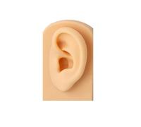 BCOMFY 1 pz. Strumenti for praticare tatuaggi in silicone morbido for naso, piercing, organi auricolari, simulazione di oggetti di scena, modelli didattici medici for il corpo.(Ear Model 1)