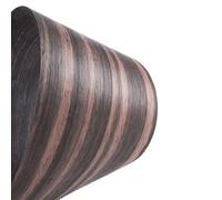 BCOMFY 1 rotolo di legno di ebano naturale impiallacciato sottile legno massello fatto a mano fai da te altoparlante chitarra piano mobili pelle 220 * 20 cm