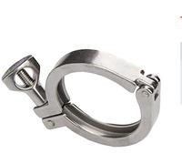 BCOMFY 1 set 1,5quot;2quot;2,5 pollici3 polliciTri Morsetto 50.5/64/77.5/91mm Ghiera OD SS304 Raccordo Sanitario Tri Clover in Acciaio Inossidabile for Birra Fatta in Casa(5 piece,1.5Inch x K50.5)