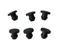BCOMFY 10/20/50/100 pz Tappi for fori in Gomma di Silicone 2.5/3/3.5/4mm Solido tipo T Coperchio a scatto Guarnizione a scatto Tappo di chiusura Tappo di tenuta(Black,100PCS_3MM)