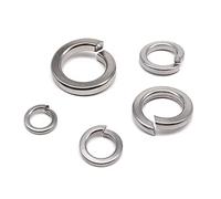 BCOMFY 10/50X M1.6 M2 M2.5 M3 M4 M5 M6 M8 M10 M12 M14 M16 GB93 A4 Acciaio inossidabile 316 Split Spring Lock Rondella Guarnizione elastica(10pcs M14)