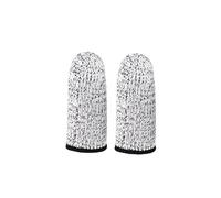 BCOMFY 10 pezzi Anti-Cut Finger Culle Protezione for il pollice Copertura del manicotto Finger Peel Guanti con punta delle dita Picking Finger Cover Utensili da cucina(Gray)