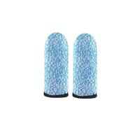 BCOMFY 10 pezzi Anti-Cut Finger Culle Protezione for il pollice Copertura del manicotto Finger Peel Guanti con punta delle dita Picking Finger Cover Utensili da cucina(Blue)