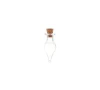 BCOMFY 10 pezzi piccoli e carini mini bottiglie di vetro con tappo di sughero fiale vasetti contenitori piccola bottiglia di vetro dei desideri con tappo di sughero(10HA)