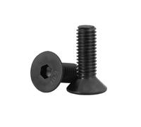 BCOMFY 10 pezzi UNC NUF 4#-40 6#-32 8#-32 10#-32 Vite a testa svasata piatta con esagono incassato in acciaio nero standard USA grado 10.9(5/8",10-32)