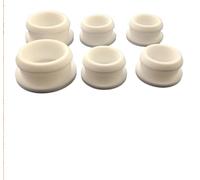 BCOMFY 10 pz 2.5-30mm Bianco Guarnizione In Silicone Tappi Rotondi Guarnizione In Gomma Tappo for Piastra In Lega Resistenza Al Calore Lavello Acqua Foro tappo Guarnizione di Tenuta(A 30mm (10pcs))