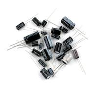 BCOMFY 100 pz Nuovo 10/16/25/35/50/63/100 V 0.1/0.22/0.47/1/2.2/3.3/4.7/10/22/33/47/100/470UF Condensatore Elettrolitico In Alluminio DIP-2(25V 33UF 5x11)