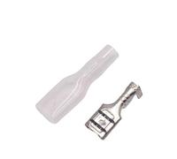 BCOMFY 100 set di connettori femmina a forcella 2,8/4,8/6,3 terminali a crimpare con manicotti isolanti for terminali(4.8mm)