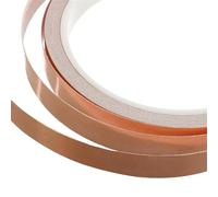 BCOMFY 10M Nastro adesivo in lamina di rame Adesivo conduttivo su un lato Lumaca Schermatura EMI Nastri for riparazione elettrica di circuiti fai-da-te(10mm)