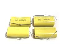 BCOMFY 10PCS MKP Condensatore senza elettrodi audio assiale genuino 250V 1UF 1.5 1.8 2.2 2.7 3.3 4 4.7 5.6 6.8UF 8.2 10 12 15 18 20 22 33 47UF(250V2.2UF(225))