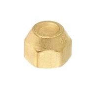 BCOMFY 1PC 1/4 3/8 1/2 5/8 SAE 45 Maschio Flare Diritto Unione Gomito Tee Connettore Femmina Dado Tappo di Tenuta Raccordo in Ottone Condizionatore d'Aria(Female Cap,SAE 5I8)