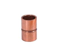 BCOMFY 1PC 1/4 "3/8" 1/2 "8 10 14 15 16 18mm ID Rame Puro End Feed Saldatura Accoppiamento Idraulico Raccordo accoppiatore for Aria Condizionata(ID 12mm Wall 1.0mm)