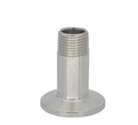 BCOMFY 1pc 1/4 "3/8" 1/2 "maschio filettato a tri morsetto ghiera 304 raccordo for tubo in acciaio inossidabile sanitario(1l2x34mm)