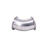 BCOMFY 1PC 1.5 "2" 2.5 "3" 3.5 "4" Tri Morsetto Gomito a 45 Gradi SUS304 In Acciaio Tubo Sanitario Raccordo connettore(76mm OD K91mm)