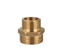 BCOMFY 1pc 1/8 "1/4" 3/8 "1/2" 3/4 "1" pneumatico/acqua riscaldamento raccordi for tubi in ottone filettatura maschio ridotta giunto di testa acqua olio gas adattatore(01-02)