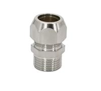 BCOMFY 1PC 1/8 "1/4" 3/8 "1/2" BSP Filettatura Maschio 4 6 8 10 12 14 16mm OD Del Tubo Ghiera In Ottone tubo Raccordo A Compressione Connettore(OD tube 12mm,1/8")
