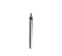 BCOMFY 1PC 2 Flauto Micro Fresa Piatta 0.2-0.9mm Mini Router di CNC Bit 4 millimetri Gambo In Carburo di Tungsteno fresa Mini Fresa(0.2xD4x50L)