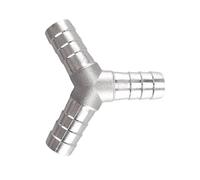 BCOMFY 1PC 4mm 6mm 8mm 10mm 12mm 13mm 14mm 15mm 16mm 19mm Hose Barb Pagoda Coda Tee Y Gomito In Acciaio Inox 304 Raccordo(19mm)