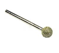 BCOMFY 1Pc 60 Grit Ball Diamante Nail Drill Bit Grinding Head Macchina in metallo Grind Needle Cutter Jade Intagliato Rotary Spherical Burr Tool(Ball 4mm)