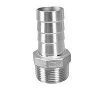 BCOMFY 1PC 6mm 8mm 10mm 12mm 1/2 "1/4" 3/8 "1/8" 304 In Acciaio Inox BSP Filettatura Maschio Raccordo Barb Tubo Pagoda Giunto connettore di accoppiamento(10mm tube,1/2")