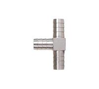 BCOMFY 1PC 6mm 8mm 10mm 12mm 13mm 14mm 15mm 16mm 19mm 20mm Hose Barb Tee YT Tipo 3 A Tre Vie In Acciaio Inox 304 Raccordo Connettore(T-Type,6mm)
