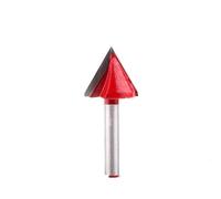 BCOMFY 1pc 6mm V Scanalatura Punte del Router di CNC Incisione Fresa 60-150 Gradi Lavorazione Del Legno Intagliare Coltello Carburo di Tungsteno Strumento di Taglio(6X32X90degree)