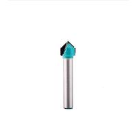 BCOMFY 1pc 6mm V Scanalatura Punte del Router di CNC Incisione Fresa 60-150 Gradi Lavorazione Del Legno Intagliare Coltello Carburo di Tungsteno Strumento di Taglio(6X10X90degree)