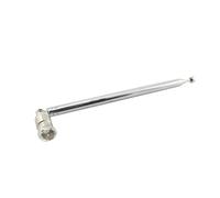 BCOMFY 1pc Antenna radio FM Antenna telescopica 10 sezioni 1,2 m di lunghezza BNC/F/TV/SMA/filettatura interna/connettore piatto(F)