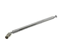 BCOMFY 1pc Antenna radio FM Antenna telescopica 10 sezioni 1,2 m di lunghezza BNC/F/TV/SMA/filettatura interna/connettore piatto(TV)