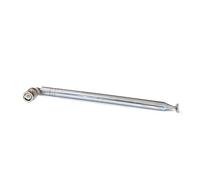 BCOMFY 1pc Antenna radio FM Antenna telescopica 10 sezioni 1,2 m di lunghezza BNC/F/TV/SMA/filettatura interna/connettore piatto(BNC)